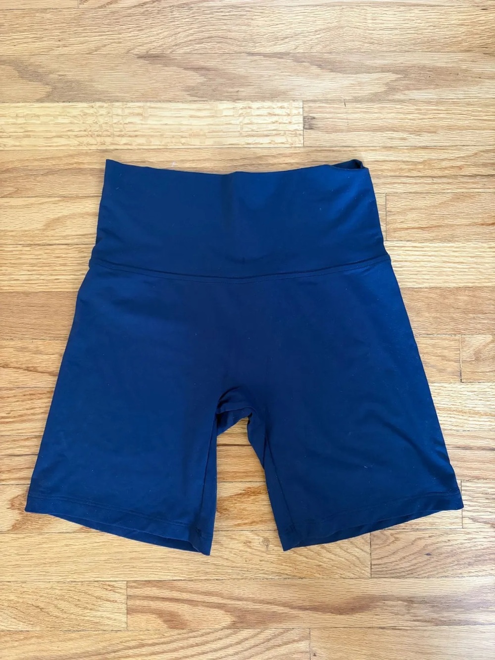 High-Rise Navy Athletic Bike Shorts